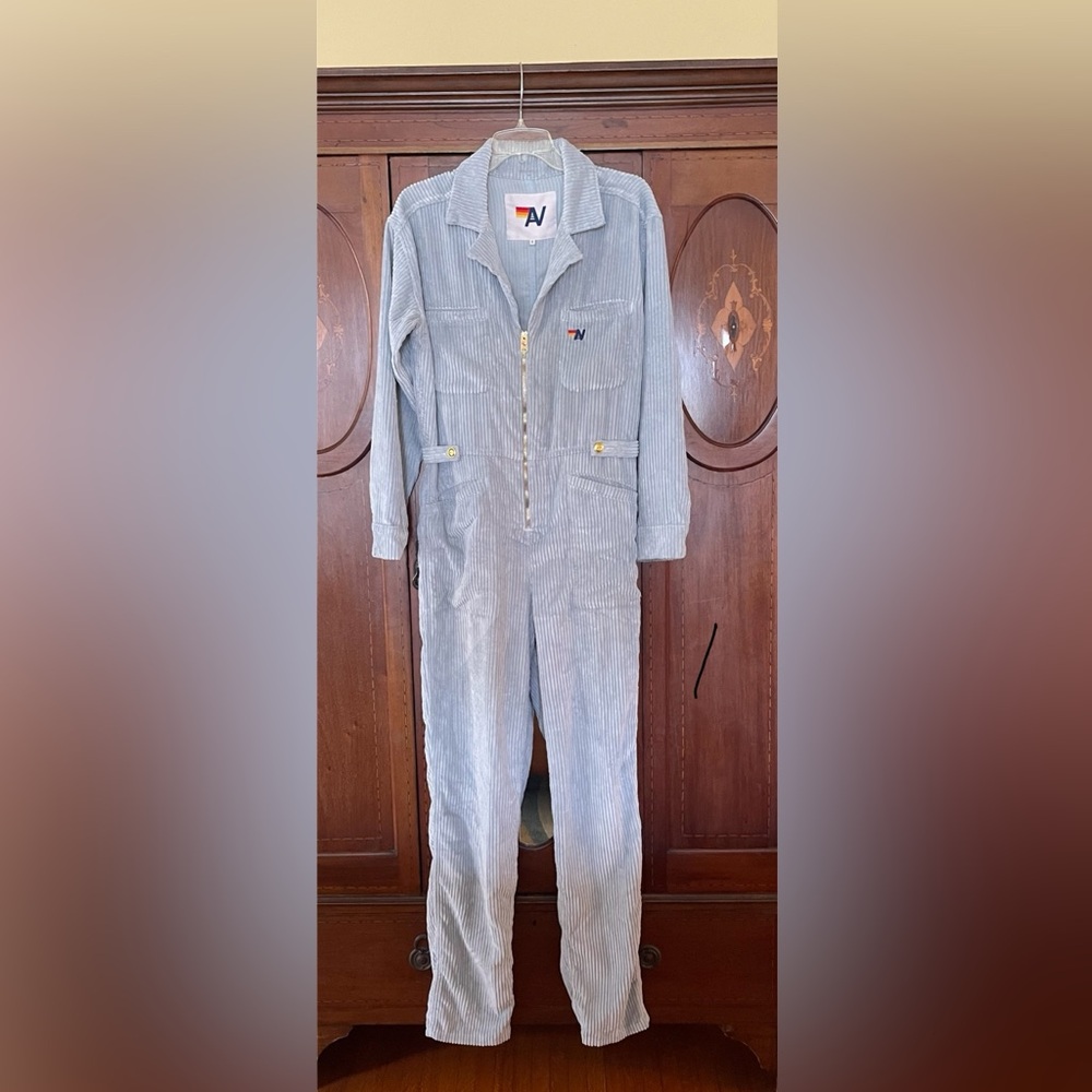 Aviator Nation Flight Suit Unisex Corduroy - S - Cloud - worn once.